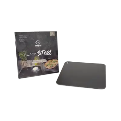 BlackSteel 35cm x 35cm x 6mm Steel Pizza Stone