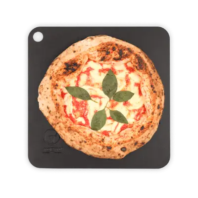 BlackSteel 35cm x 35cm x 6mm Steel Pizza Stone